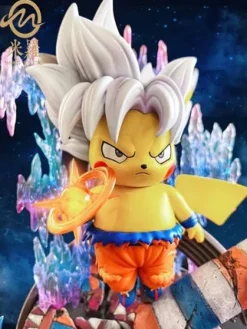 Ultra Instinct Son Goku Cosplay Pikachu - Pokemon Dragon Ball Resin Statue - MIRO Studios