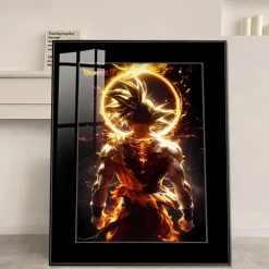 Ultra Instinct Son Goku Decorative Painting - Dragon Ball Decorative Painting - JuZi Studio