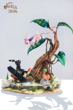 Umbreon & Espeon pokemon - Private - Pokemon Resin Statue - Fantasy Studios