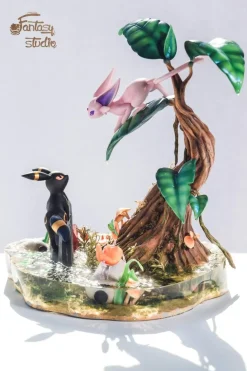 Umbreon & Espeon pokemon - Private - Pokemon Resin Statue - Fantasy Studios