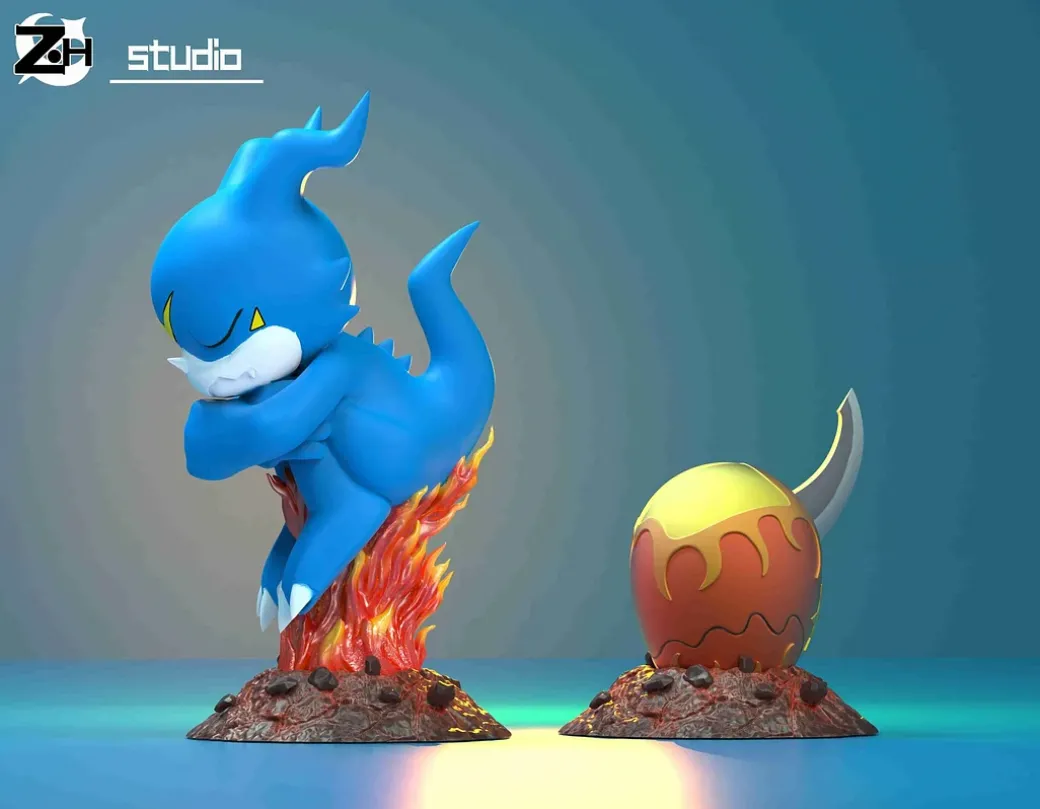 Veemon - Digimon Resin Statue - ZH-Studio