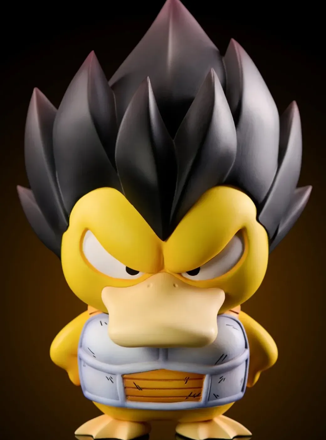 Vegeta Cosplay Psyduck - Dragon Ball Pokemon Resin Statue - Mimo Studio