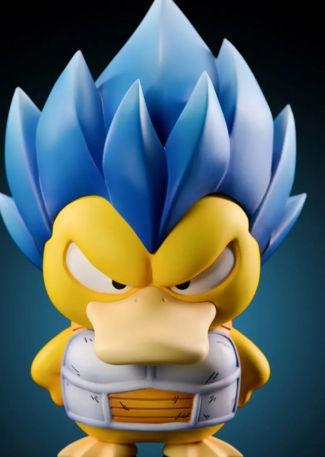 Vegeta Cosplay Psyduck - Dragon Ball Pokemon Resin Statue - Mimo Studio