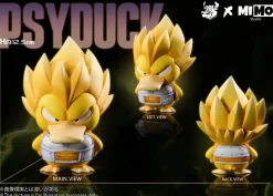 Vegeta Cosplay Psyduck - Dragon Ball Pokemon Resin Statue - Mimo Studio