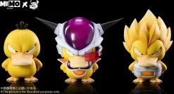 Vegeta Cosplay Psyduck - Dragon Ball Pokemon Resin Statue - Mimo Studio