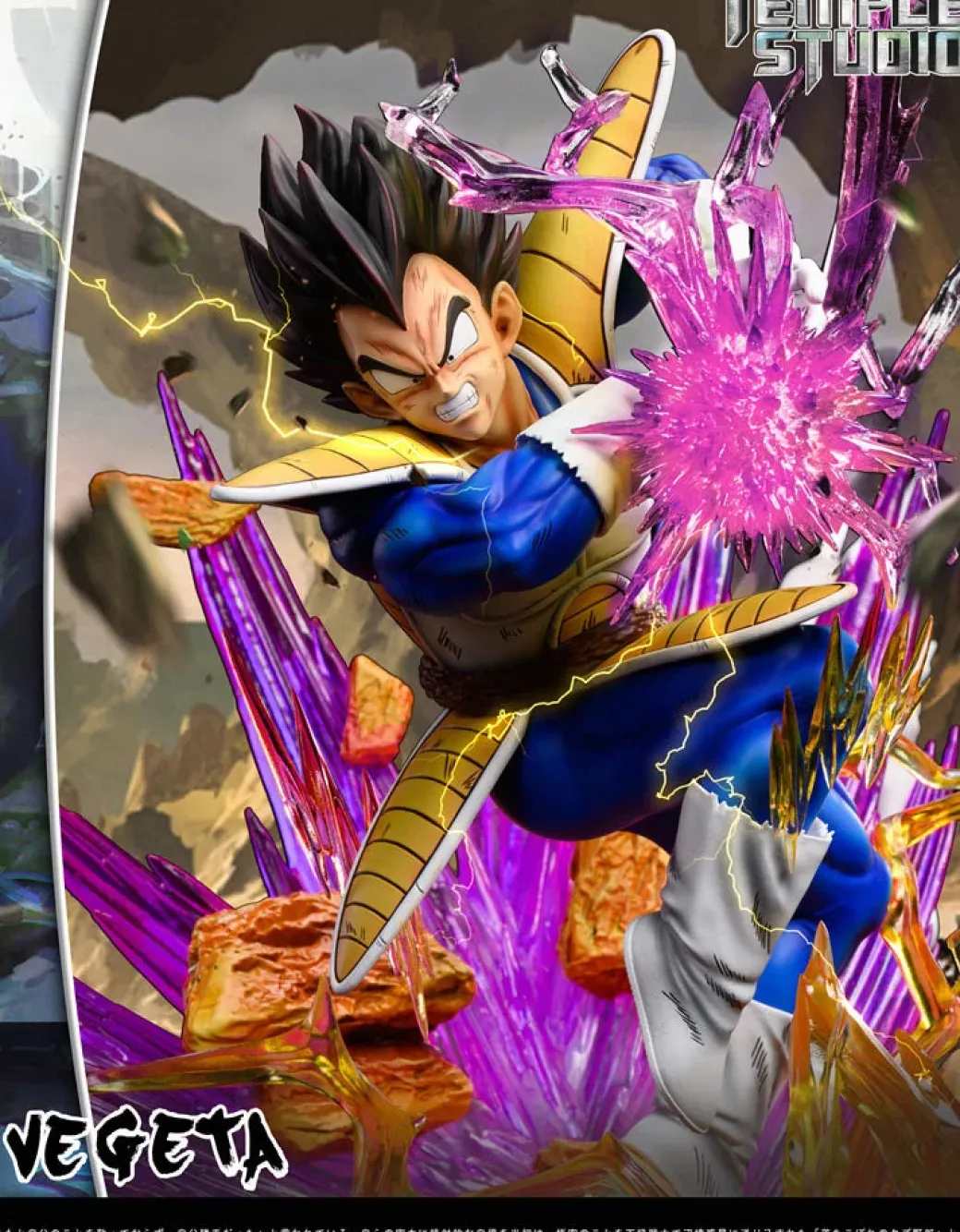 Vegeta with Galick Gun - Dragon Ball Resin Statue - Temple Studios