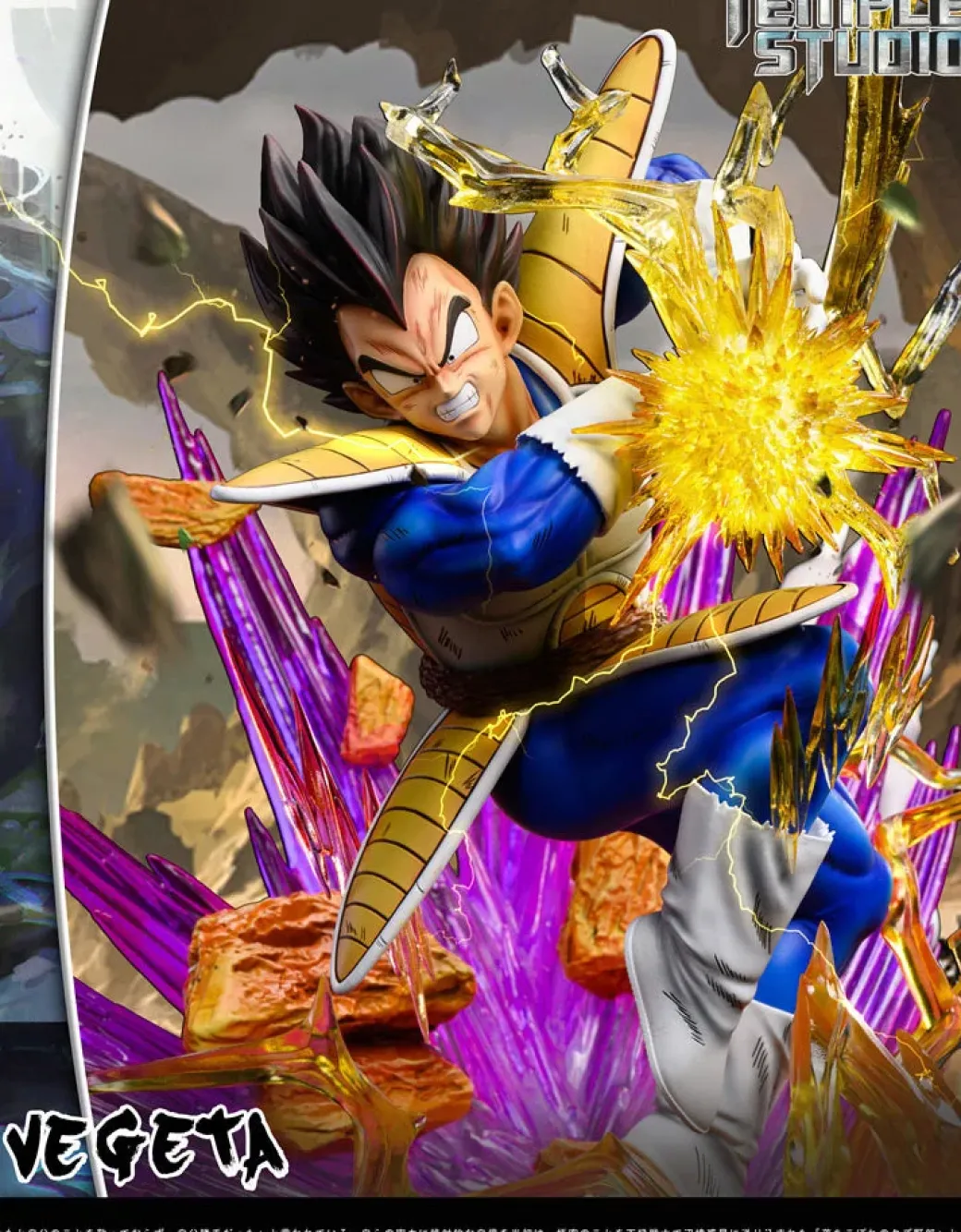 Vegeta with Galick Gun - Dragon Ball Resin Statue - Temple Studios