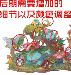Venusaur Family - Pokemon Resin Statue - PCHouse Studios