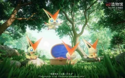 Victini Set - Pokemon Statue - ZaoWuGuan Studio
