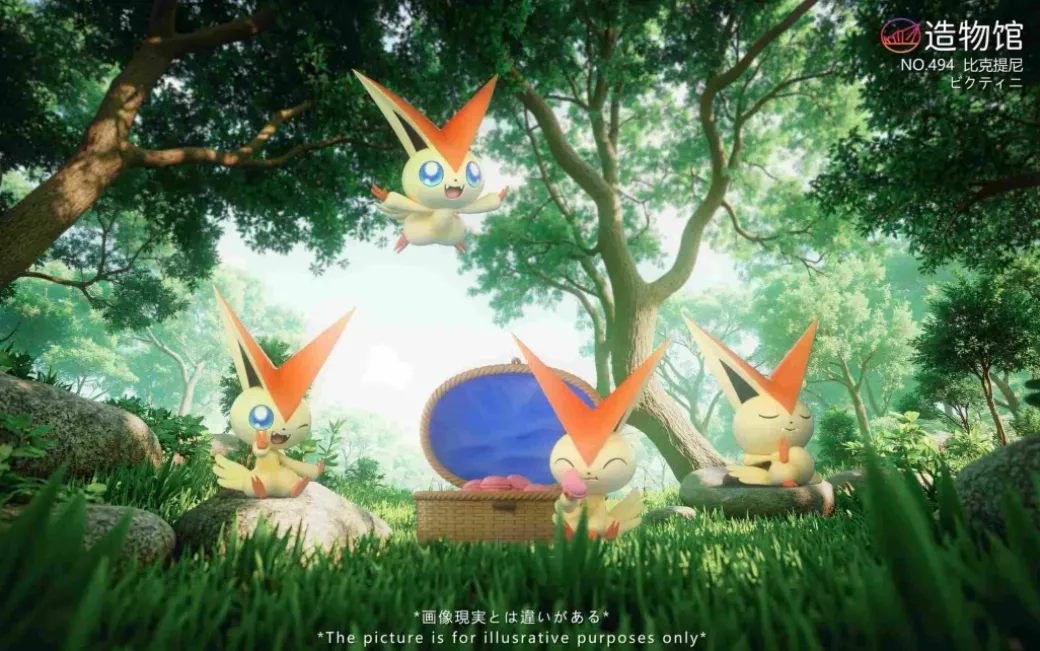 Victini Set - Pokemon Statue - ZaoWuGuan Studio