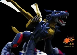 War Greymon & Metal Garurumon - Digimon Resin Statue - Tyrannosaurus Rex Studios
