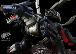 War Greymon & Metal Garurumon - Digimon Resin Statue - Tyrannosaurus Rex Studios
