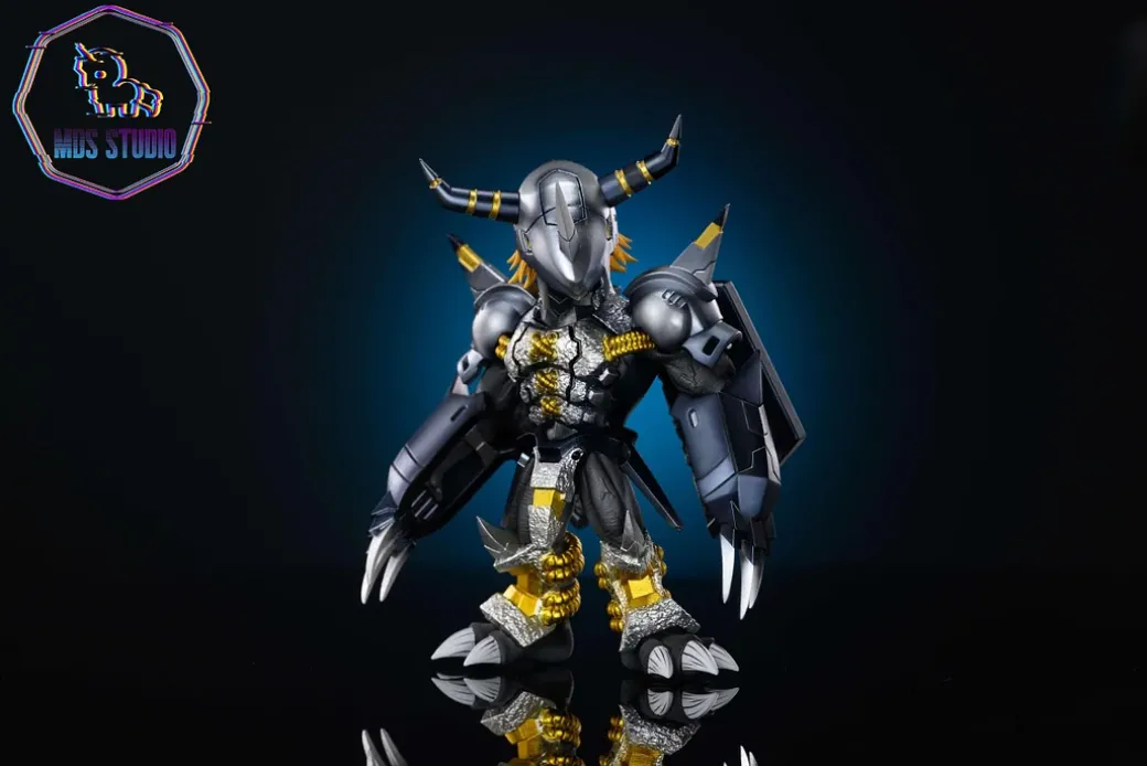 WarGreymon & Black WarGreymon & Koromon - Digimon Resin Statue - MDS Studio