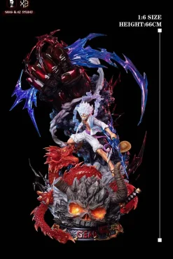 WCF & 1/6 MAX Scale Sun God Nika Luffy vs Kaido - ONE PIECE Resin Statue - XS Studios