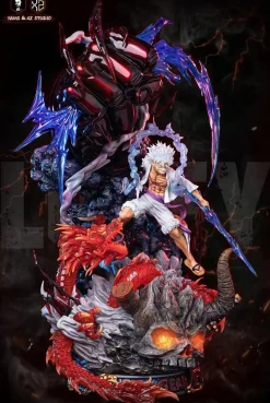 WCF & 1/6 MAX Scale Sun God Nika Luffy vs Kaido - ONE PIECE Resin Statue - XS Studios