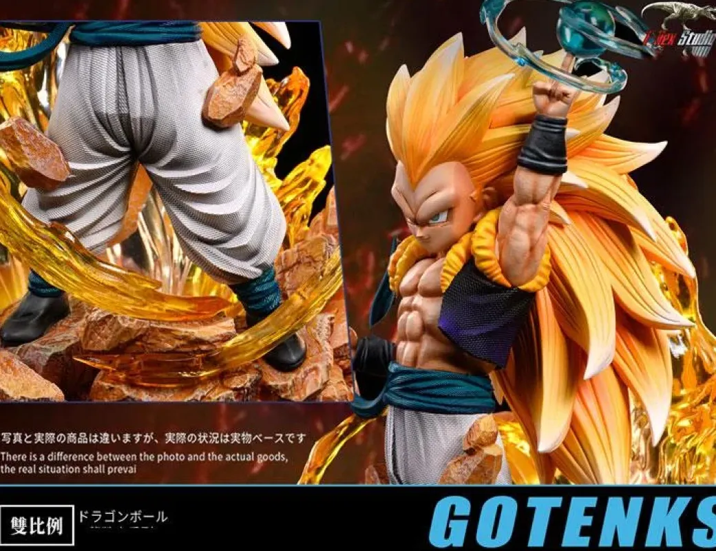 WCF & Mega Scale Gotenks with LED - Dragon Ball Resin Statue - T-Rex Studios