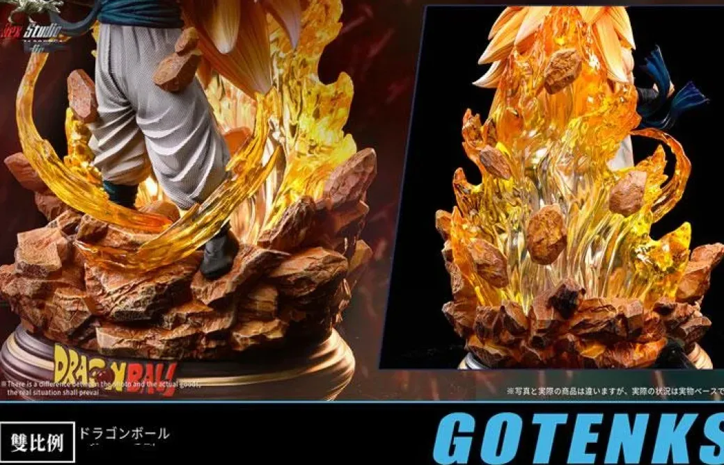 WCF & Mega Scale Gotenks with LED - Dragon Ball Resin Statue - T-Rex Studios