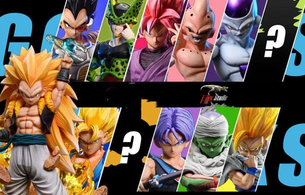 WCF & Mega Scale Gotenks with LED - Dragon Ball Resin Statue - T-Rex Studios