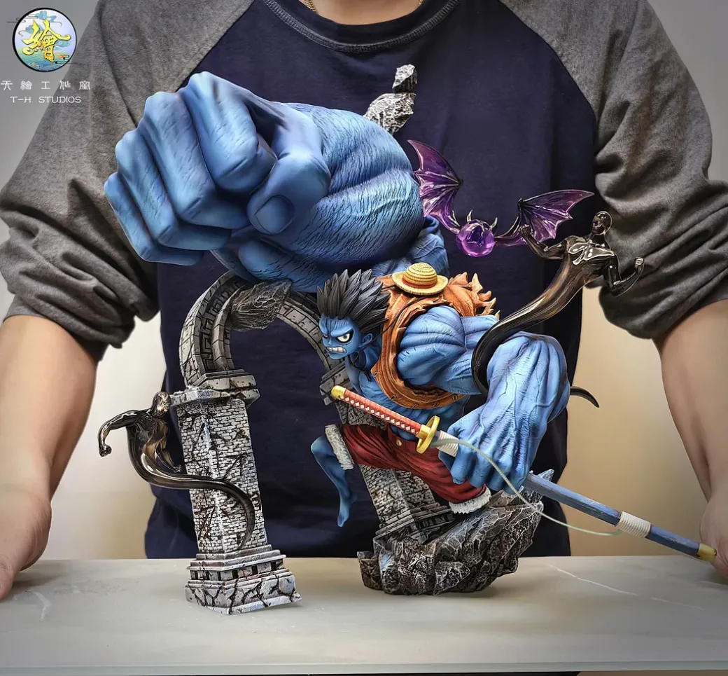 WCF & POP Scale Huge Fist Nightmare Luffy - ONE PIECE Resin Statue - T-H Studios
