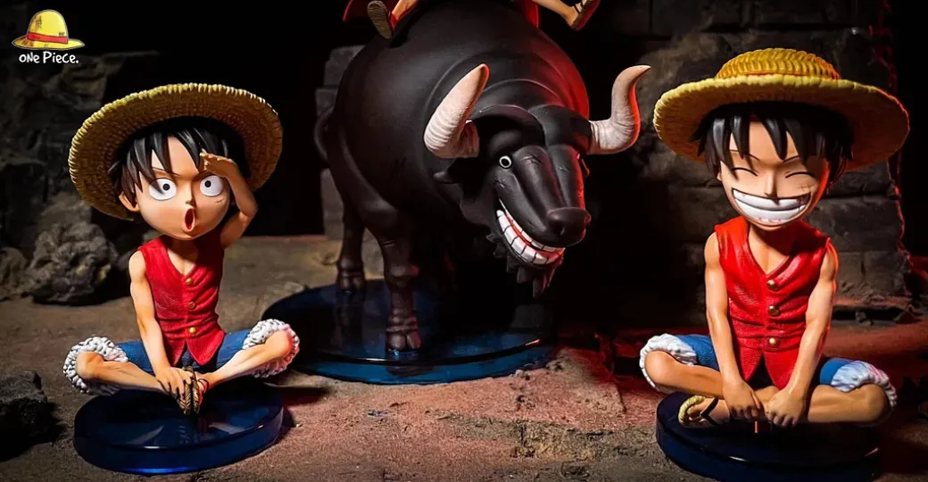 WCF Bull Riding & Monkey D. Luffy - ONE PIECE Resin Statue - ONE Piece. Studio
