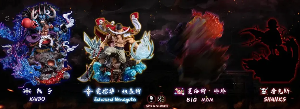 WCF MAX Scale Five Emperors Series Whitebeard Edward Newgate - ONE PIECE Resin Statue - Yang Studios