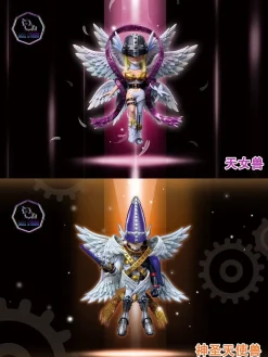 WCF Scale Angewomon & Holy Angemon - Digimon Resin Statue - MDS Studio