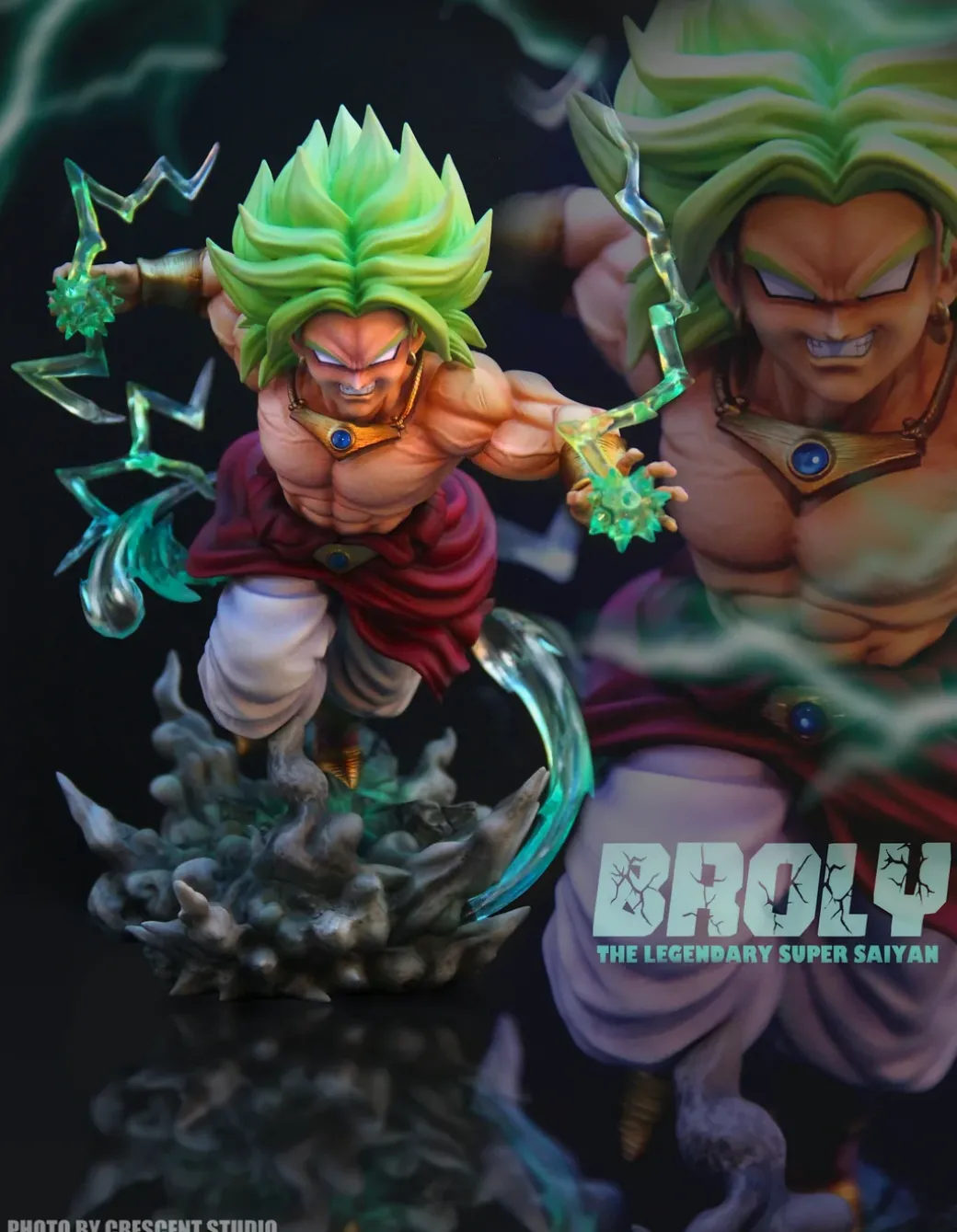 WCF Scale Awakening Broly - Dragon Ball Resin Statue - Crescent Studios
