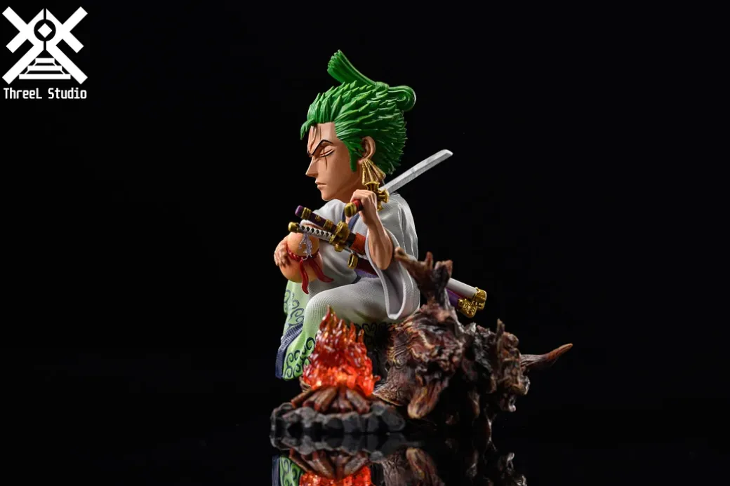 WCF Scale Bonfire Roronoa Zoro - ONE PIECE Statue - ThreeL Studios