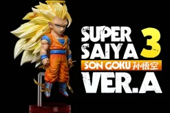 WCF Scale Buu Series Super Saiyan 3 Son Goku - Dragon Ball Resin Statue - LeaGue Studios