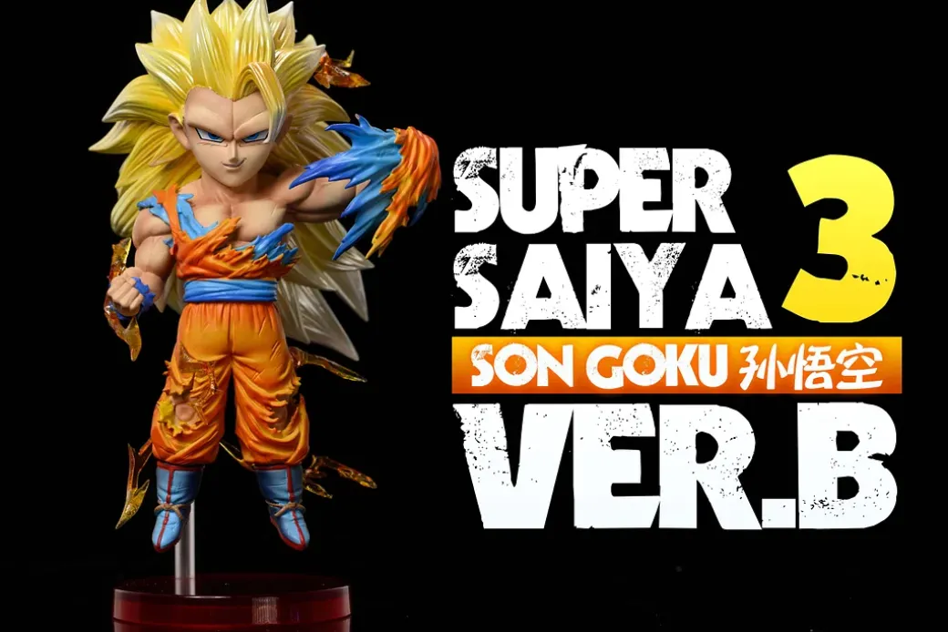 WCF Scale Buu Series Super Saiyan 3 Son Goku - Dragon Ball Resin Statue - LeaGue Studios