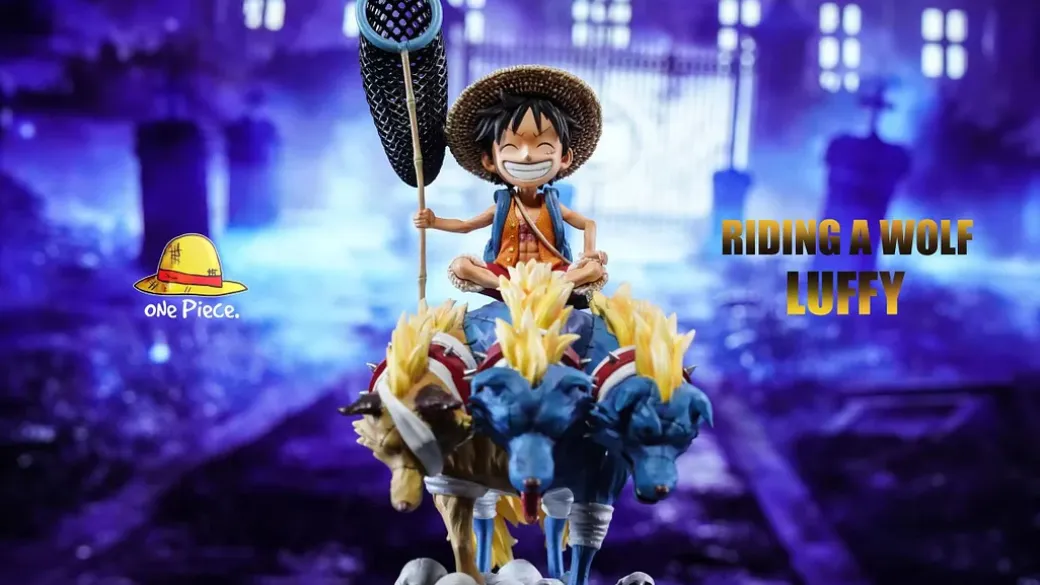 WCF Scale Cerberus Riding & Monkey D. Luffy - ONE PIECE Resin Statue - ONE Piece. Studio