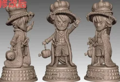 WCF Scale Crown Monkey D. Luffy - ONE PIECE Resin Statue - ONE Piece. Studio