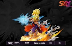 WCF Scale Famous Scene Series 002 Son Gohan & Son Goku's Kamekameha with LED - Dragon Ball Resin Statue - Sky Top Studios
