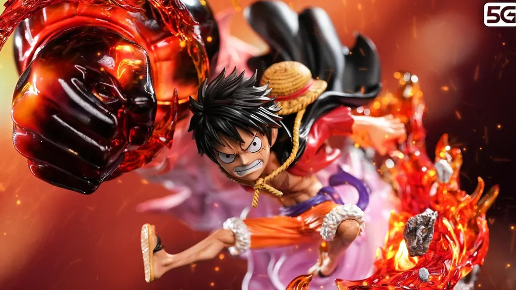 WCF Scale Fire Punch Monkey D. Luffy with LED - ONE PIECE Resin Statue - 5G-Studios