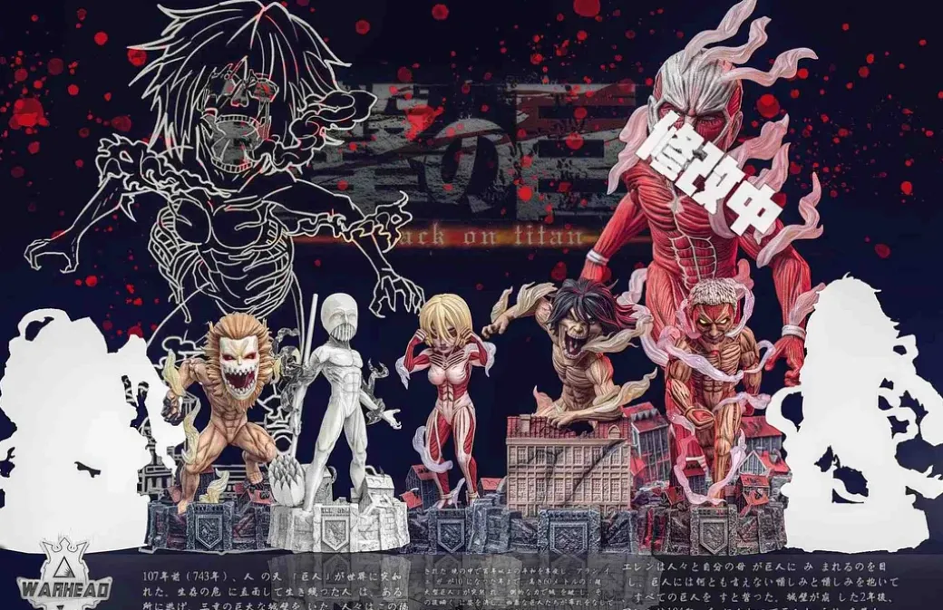 WCF Scale Jaw Titan - Attack on Titan Resin Statue - Warhead Studios