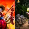 WCF Scale Komachiyo & Monkey D. Luffy - ONE PIECE Resin Statue - ONE Piece. Studio