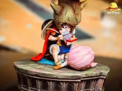 WCF Scale Lucy Cosplay Monkey D. Luffy & Rebecca - ONE PIECE Resin Statue - ONE Piece. Studio