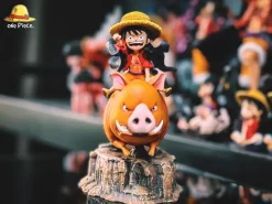 WCF Scale Pig Riding & Monkey D. Luffy - ONE PIECE Resin Statue - ONE Piece. Studio