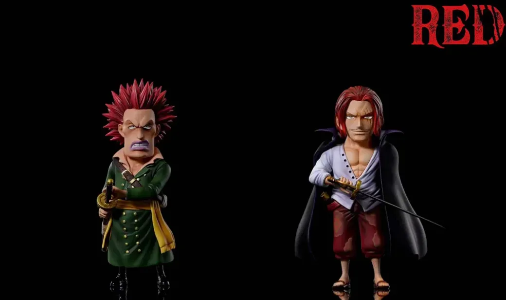 WCF Scale Red Hair Pirates Shanks & Rockstar - ONE PIECE Resin Statue - A Plus Studios