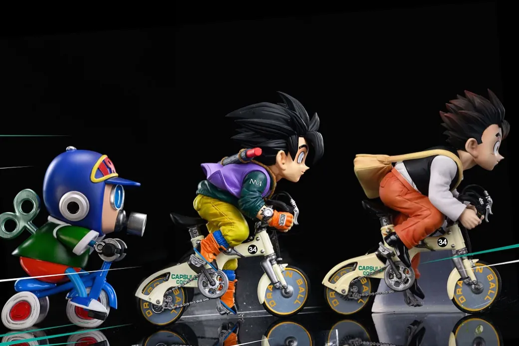WCF Scale Riding Bicycle Son Gohan - Dragon Ball Resin Statue - LeaGue Studios