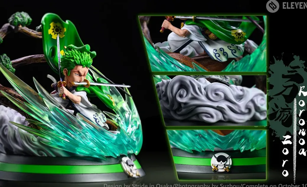 WCF Scale Santoryu Roronoa Zoro - ONE PIECE Resin Statue - Eleven Studio