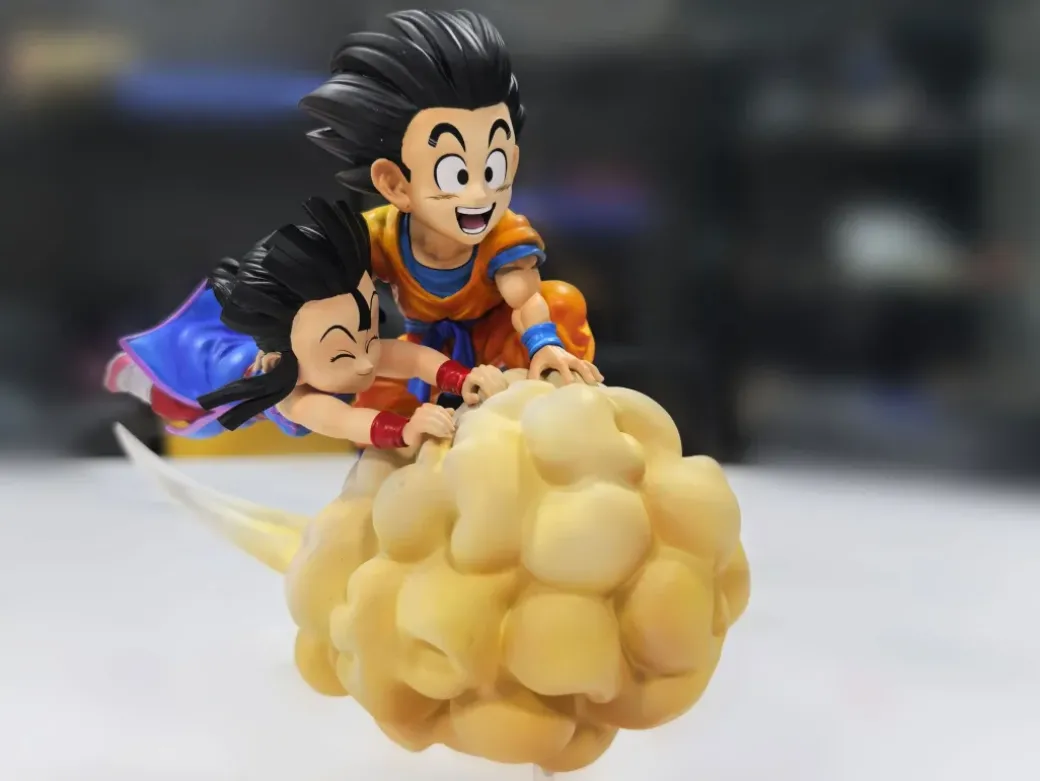 WCF Scale Son Goku & Chichi Ride the Flying Nimbus - Dragon Ball Resin Statue - LeaGue Studios