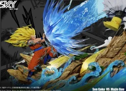 WCF Scale Super Saiyan 3 Son Goku VS Buu - Dragon Ball Resin Statue - Sky Top Studios