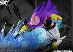 WCF Scale Super Saiyan 3 Son Goku VS Buu - Dragon Ball Resin Statue - Sky Top Studios