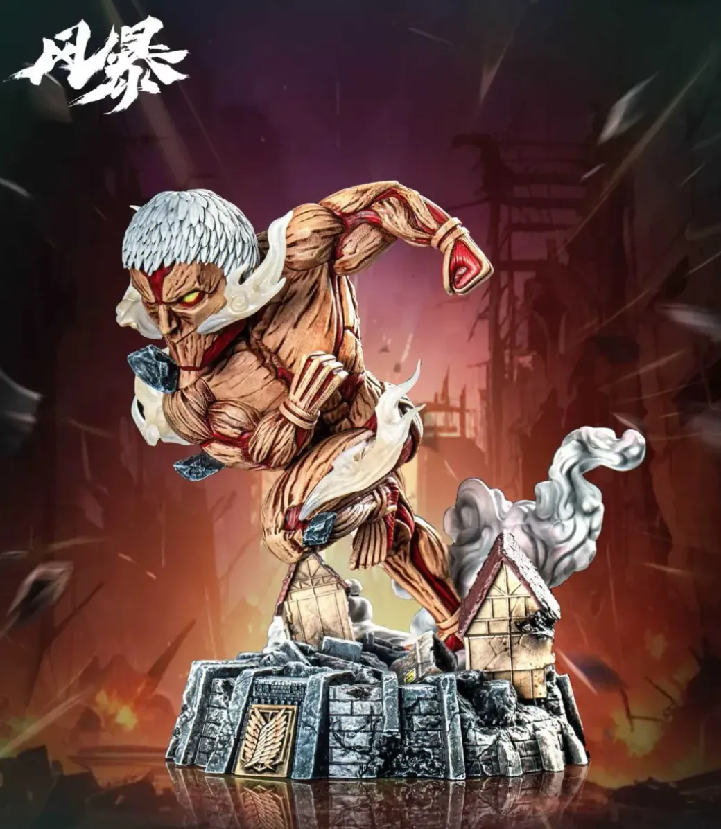 WCF Scale The Armored Titan with LED - Attack On Titan Resin Statue - FengBao Studio