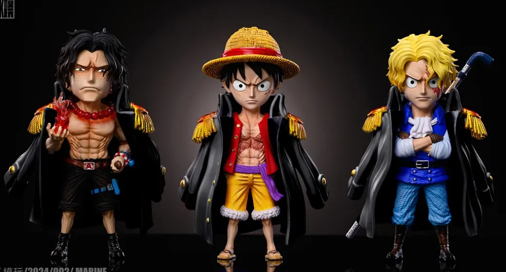 WCF Scale Three Marine Brothers - ONE PIECE Resin Statue - DK Model Play Studio