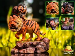 WCF Scale Tiger Riding & Monkey D. Luffy - ONE PIECE Resin Statue - ONE Piece. Studio
