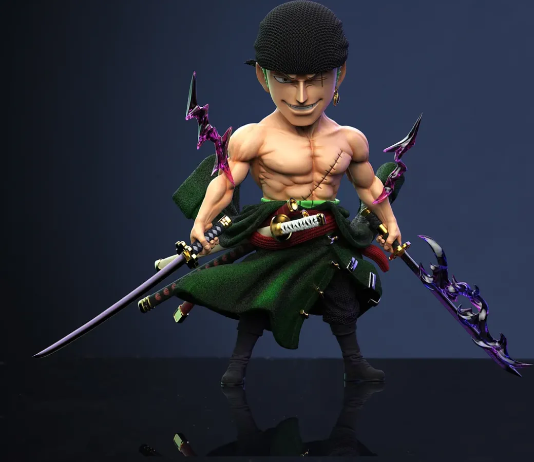 WCF Scale Two Years Later Roronoa Zoro - ONE PIECE Resin Statue - DK Model Play Studio
