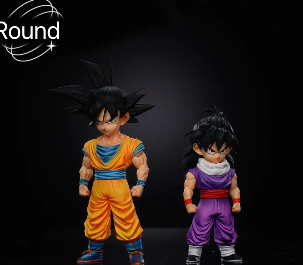 WCF Scale Z Warrior Series Super Saiyan 1 Son Goku & Son Gohan - Dragon Ball Statue - Round Studio