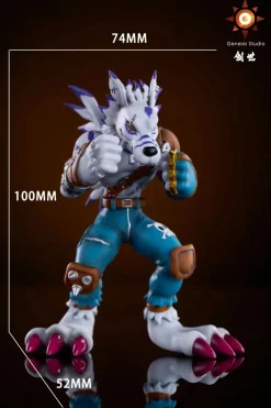 Were Garurumon - Digimon Resin Statue - Genesis-Studio